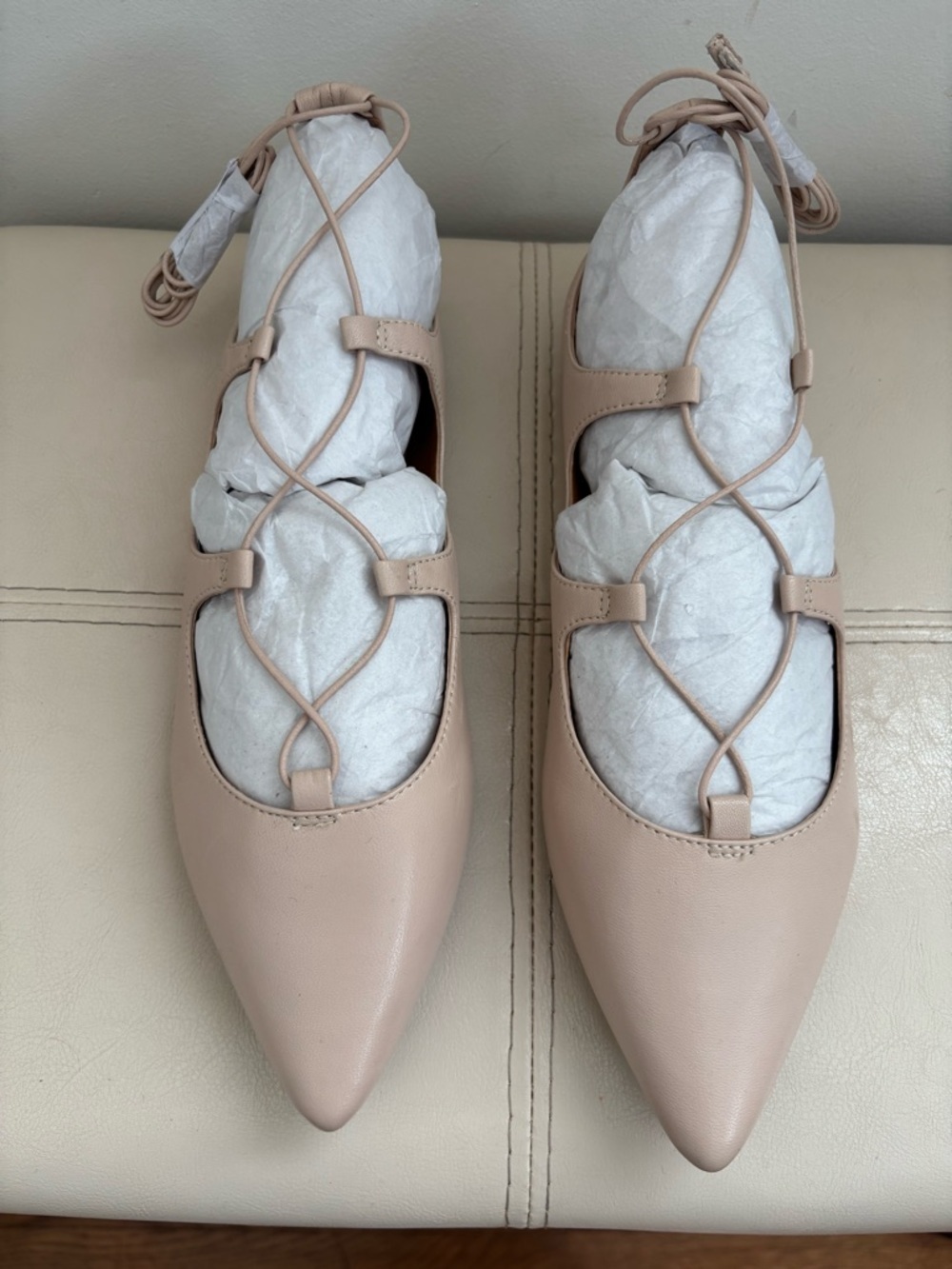 J.Crew Ballet Flats in Beige Size 7.5 NWOT - Picture 2 of 8
